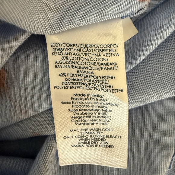 Chaps Flamingo Button-Down Shirt - Picture 7 of 8